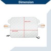 Unique Bargains Windscreen Cover with Reflective Strip Snow Sun Shade UV Protector for Trucks SUVs - 4 of 4
