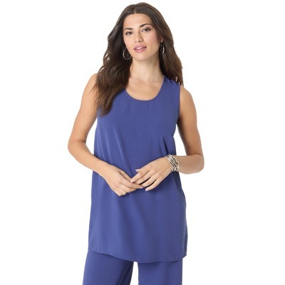Roaman's Women's Plus Size Scoopneck Tank
