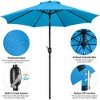 Yaheetech 9FT Outdoor Patio Umbrella with Crank and Push Button to Tilt - 4 of 4