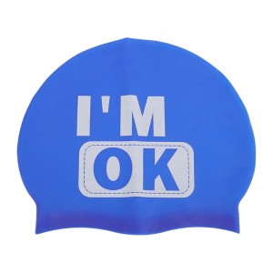 Unique Bargains Silicone Waterproof Letter Swimming Cap 1 Pc - 1 of 4