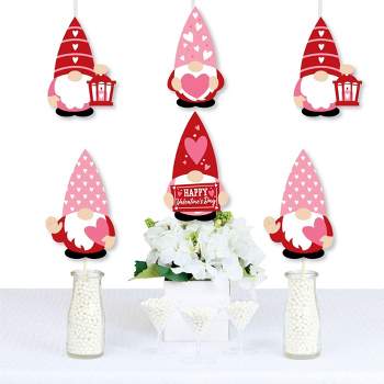 Big Dot of Happiness Valentine Gnomes - Decorations DIY Valentine’s Day Party Essentials - Set of 20