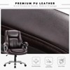 High Capacity 400lbs Tall Office Chair with High Back Leather, Heavy Duty Metal Base for Enhanced Durability - Brown - 2 of 4