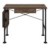 PAGED Home Office Desk 47" L Modern Writing Desk with 3 Storage Drawers and 2-Tier Shelf for Office, Study - 2 of 4
