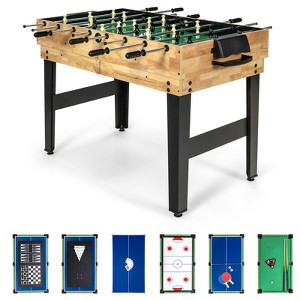 Gymax 10-in-1 Multi-Game Table Combo Set Perfect for Home and Game Room Entertainment - 1 of 4