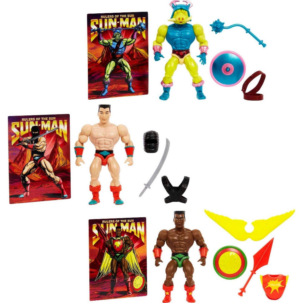 Masters of the Universe SunMan and the Rulers of the Sun Action Figure 3pk (Target Exclusive)