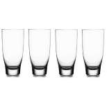Nambe Vie Highball Glasses, Tall Cocktail Glasses for Drinking Water, Juice, and Other Beverages, Set of 4 ,16 Ounce