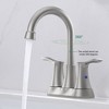 Dual-Handle Centerset Bathroom Faucet with Swivel Spout, Vanity Sink Faucet Set Including Pop-up Drain and Supply Lines - 2 of 4