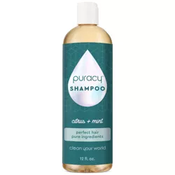 Puracy Daily Shampoo - Gently Clarifying for All Hair & Scalp Types - Citrus & Mint - 12 fl oz