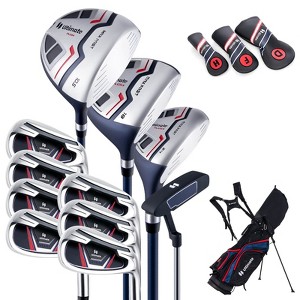 Ultimate Men's Complete Golf Club Set Golf Club Package Set incl 460CC with Rain Hood Blue/Green - 1 of 4