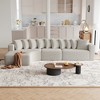 131.1'' Chenille L-Shaped Modular Cloud-Shaped Curved Sectional Sofa with Left Chaise, 10 Pillows, Deep Seat and No Assembly Required - 3 of 4