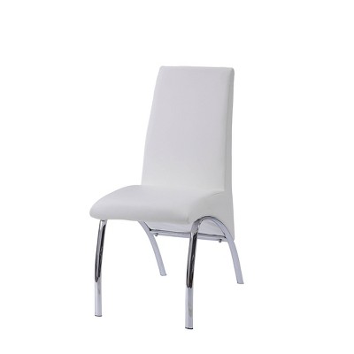 Set of 2 17" Pervis PU Dining Chairs - Acme Furniture