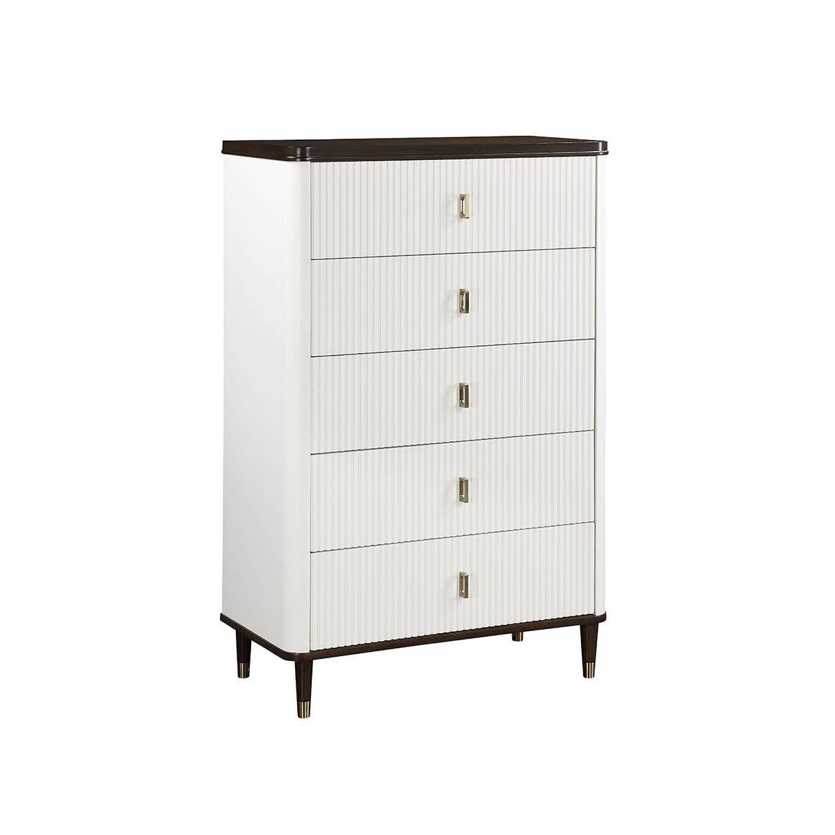 35.5" Carena Decorative Storage Drawer: Acme Furniture, 54.5" Height, 5 Drawers, Wood Composite, No Assembly Required - thumbnail 7