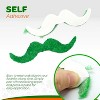 4E's Novelty 48 Pack St. Patrick's Day Mustache Green & Orange Mustaches Bulk Fake Beard Self Adhesive St Patrick Accessory Party Favor Supply - 2 of 4