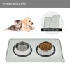 Kumasinova 22" x 14" Waterproof Pet Feeding Mat for Cat Dog Water Bowl with BPA Free Dogs Cats Food Mats Prevent Spill - 4 of 4
