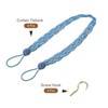 Unique Bargains Braided Drapery Holdback Holder Decorative Rope Tie Back with Metal Hooks - 3 of 4