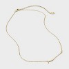14K Gold Dipped Cubic Zirconia Initial Necklace - A New Day™ - 3 of 4