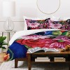 Deny Designs Twin/Twin XL Fine Art by Clau Robles Gil Panel 2 Naranja Sanguinay Flores Duvet Cover Bedding Set Pink - 3 of 4