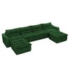 150" Modern Modular U-Shaped Beanbag Floor Sectional Sofa, No Assembly - 4 of 4