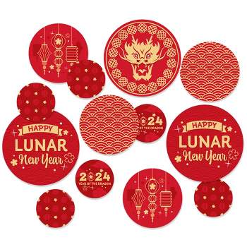 3ct Lunar New Year Red Dragon Accordion Envelope Pack : Target