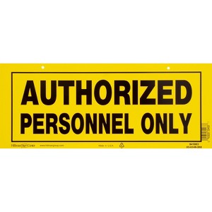 Hillman English Yellow Do Not Enter Sign 6 in. H X 15 in. W - Case of 6 - 1 of 1