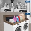 2-Tier Washer Dryer Countertop, Wood Laundry Countertop with 2.75" H Edge Rails, Waterproof Washer Dryer Cover with Anti-Slip Pads for Laundry Room - 3 of 4