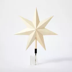 Wood Tree Topper Beige - Threshold™ designed with Studio McGee