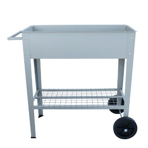 Mobile Metal Raised Garden Bed Cart with Legs - 1 of 4