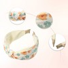 Unique Bargains Women's Wide Floral Knot No Slip Fashion Headbands 2.36" Beige - 4 of 4