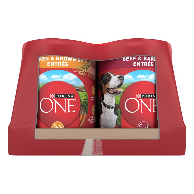 Purina ONE Entr&#233;e Variety Pack Brown Rice &#38; Chicken and Beef &#38; Barley Tender Cuts in Gravy Wet Dog Food - 13oz/6ct, 6 of 11