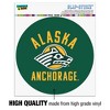 University of Alaska Anchorage Seawolves Logo Automotive Car Window Locker Circle Bumper Sticker - 3 of 4