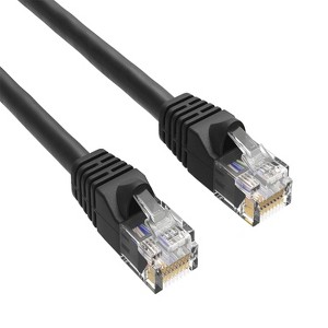 SANOXY Cables and Adapters; 2ft Cat6 550 MHz UTP Snagless Ethernet Network Patch Cable, Black - 1 of 2