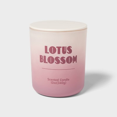 12oz Frosted Ombre Jar Candle Lotus Blossom - Room Essentials™