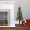Haute Décor 4' Pre-lit Mountain Fir Mini Artificial Christmas Tree with White LED Lights - 4 of 4