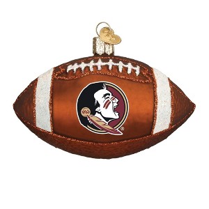 Old World Christmas Glass Blown Ornament, Florida State Football - 1 of 3