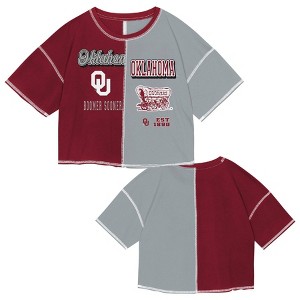 NCAA Oklahoma Sooners Girls' Fashion T-Shirt - 1 of 3