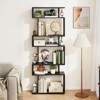Tangkula 2PCS 6-tier Storage Bookshelf Tall Display Shelf w/ Anti-toppling Kits Kits - 3 of 4