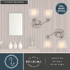 VAXCEL Bellwood Traditional Bathroom Vanity Lighting Fixture, Clear Seeded Bell Glass Shade - 4 of 4