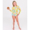 RuffleButts Baby UPF50+ Long Sleeve Ruffled Rash Guard 2-Piece - image 3 of 4