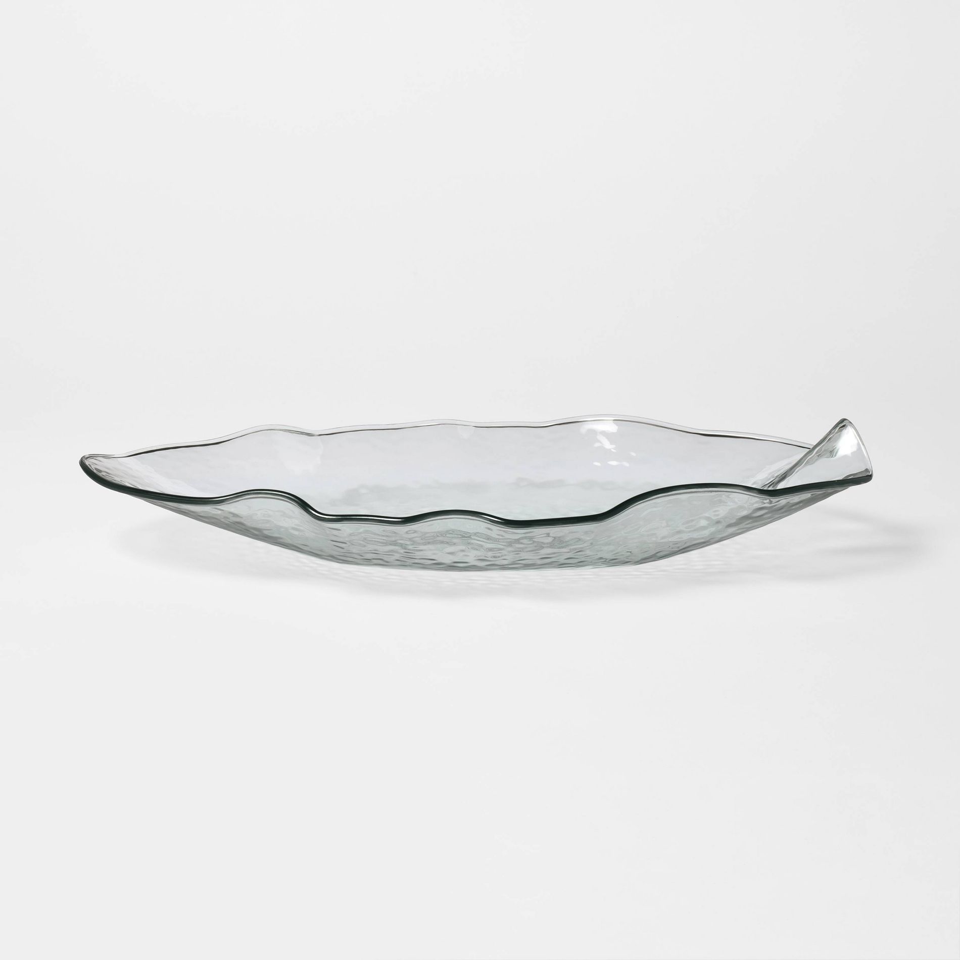 Acrylic Ruffled Serve Platter Clear - Threshold™ designed with Studio McGee