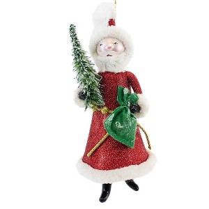 De Carlini Italian Ornaments 9.0 Inch Kris Kringle Christmas Tree Ornament , Santa Claus Handmade Italian (1PC) - 1 of 3