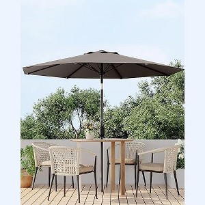 COZONY 9FT Patio Umbrella with Crank & Push-Button Tilt, Outdoor Market Table Umbrella with 11 Sturdy Ribs for Pool, Deck, Yard & Garden - 1 of 4