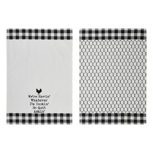 Down Home Whatever I'm Cookin Tea Towel Set of 2 19x28 - 1 of 4