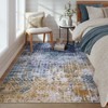 Lahome Short Velvet Abstract Motif Soft Rug for Living Room, Bedroom, or Entryway - 2 of 4