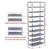 SUGIFT 10 Tier Shoe Rack Shoe Storage Cabinet with Dustproof Cover - 2 of 4