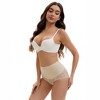 INSPIRE CHIC Women's High Waisted Floral Pattern Pants Tummy Control Butt Lifter Lace Shapewear Control Briefs - 4 of 4