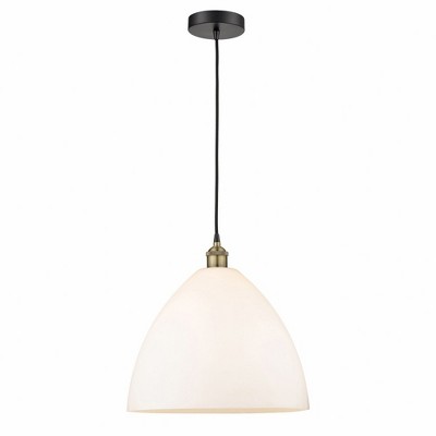 Edison Dome - 1 Light Cord Hung Pendant In Industrial Style-17.75 Inches Tall and 16 Inches Wide
