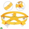 1000 Lbs Capacity 55 Gallon Heavy Duty Drum Dolly Steel Frame with Casters  Non-Tipping Barrel Cart - 3 of 4