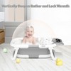 BabyBond Collapsible Baby Bathtub for Infants and Toddlers with Thermometer& 1 Soft Floating Cushion Portable Travel Baby Tub - 2 of 4
