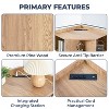 Home Imports Emporium Grid Corner Cabinet with USB Ports & Outlets - 4 of 4