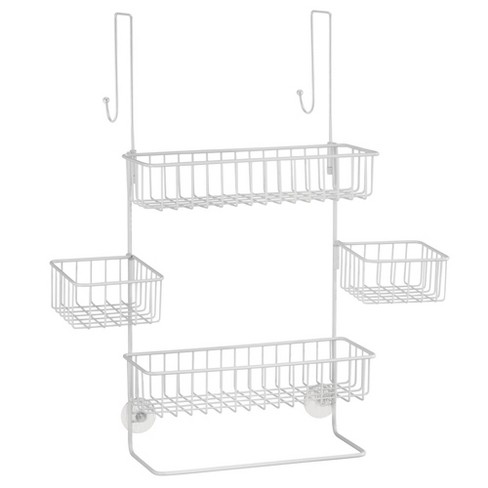 Mdesign Steel Bathroom Shower Caddy Hanging Rack Storage Organizer ...